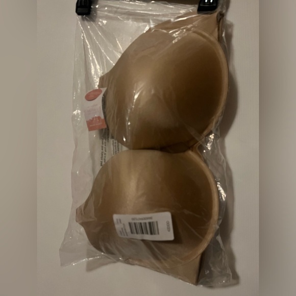 NWT Cacique Invisible Backsmoother Boost Plunge Bra nude 42DDD - Picture 2 of 6